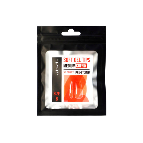 IBD Soft Gel Tips 50ct Cercueil Moyen Taille 8 37472