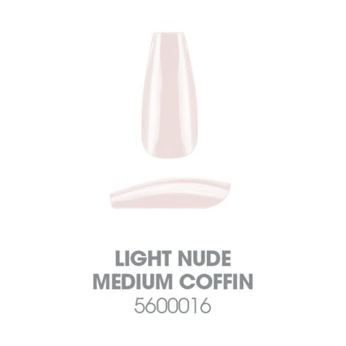 Entity Soft Gel Tips Cercueil Moyen 360 CT Nude Clair 5600016