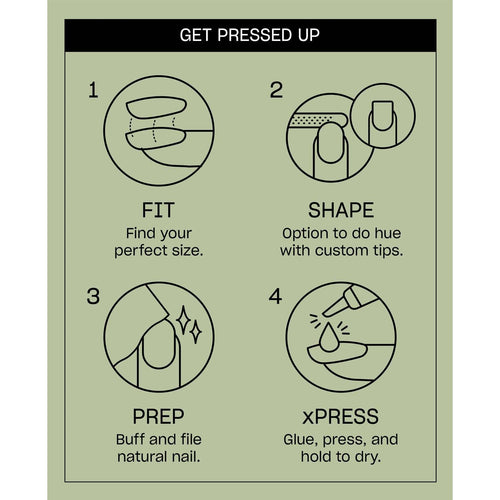 OPI xPRESS/ON Press on Glaze it ‘Til You Make It AN066S