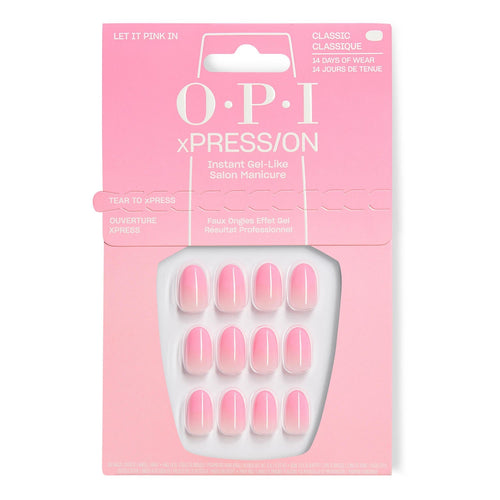 OPI xPRESS/ON Press on Nails Tips Let it Pink In AN069S