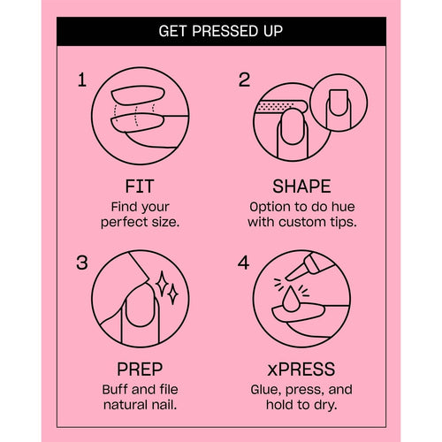 OPI xPRESS/ON Press on Nails Tips Let it Pink In AN069S