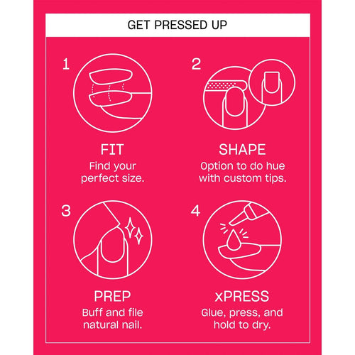OPI xPRESS/ON Press on Nails Tips Pompeii Pink ANS067S