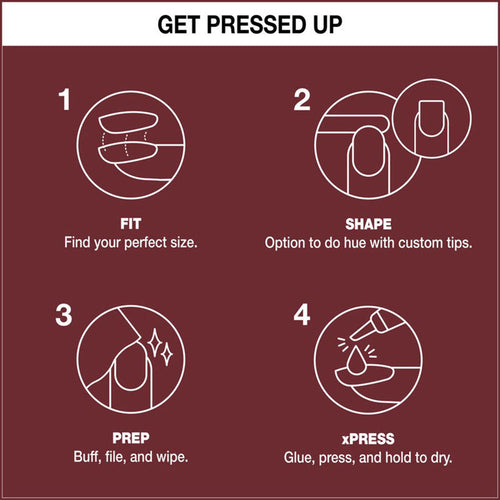 OPI xPRESS/ON Press On Nails Tips Linger Over Coffee ANL53S