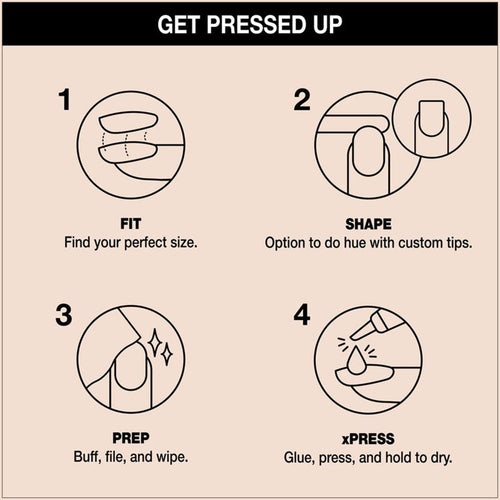 OPI xPRESS/ON Ongles à presser Tips - I Want It, I got It L