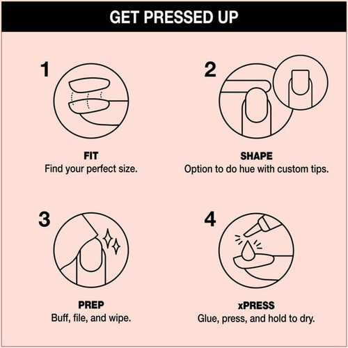 OPI xPRESS/ON Press On Nails Tips - Bubble Bath L ANS86L