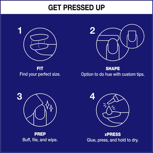 OPI xPRESS/ON Press On Nails Tips Effect - Blue-Gie AN006L