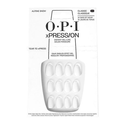 OPI xPRESS/ON Ongles à presser - Alpine Snow S ANL00S