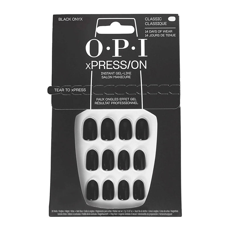 OPI xPRESS/ON Ongles à presser - Noir Onyx ANT02S