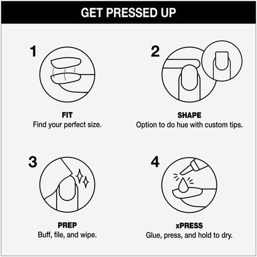Ongles à presser OPI xPRESS/ON Tips - Funny Bunny ANH22S