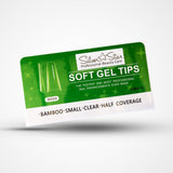 Silver Star Gel Tips 550PC Bamboo Clear Half Coverage S W054