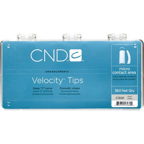CND Velocity Tips Transparent 360 Plateau 16980