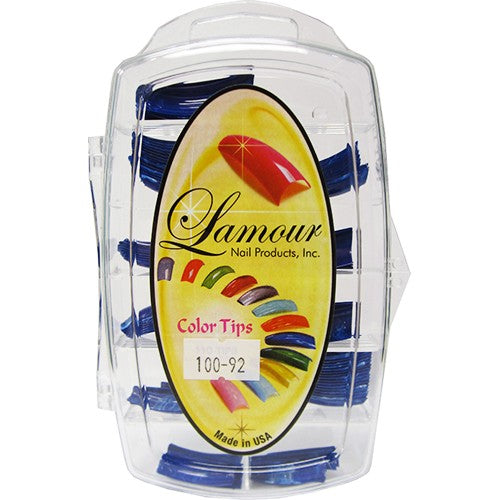 Lamour Marble Tips Dark Blue 100-92