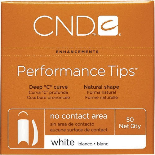 CND Performance Tips White 50 pk Size 5