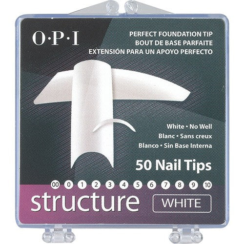 OPI Structure Embouts Blancs Boîte de 50 - Taille 8