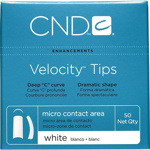 CND Velocity Tips Blanc 50 pièces Taille 6 16936
