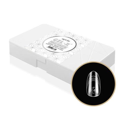 Apres Gel-X™ French Manucure Tips Natural Coffin Med 11099