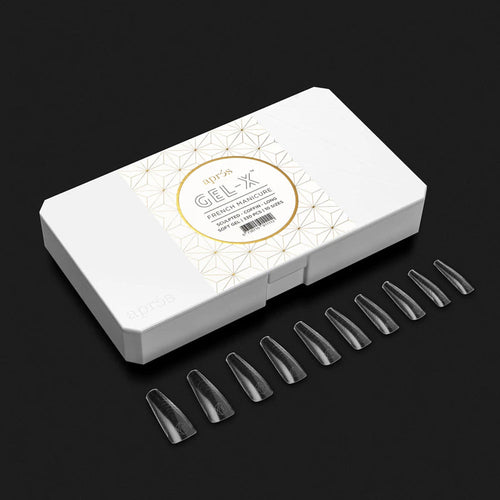 Apres Gel-X™ French Manucure Embouts Sculpted Coffin Long 11112