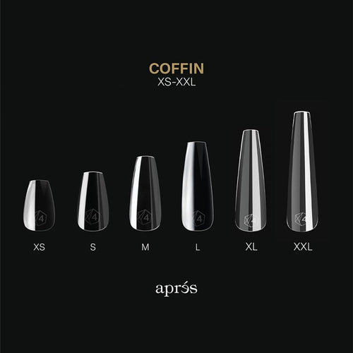Apres Gel-X Soft Gel Tips Sculpted Coffin Short 280Pcs 11993