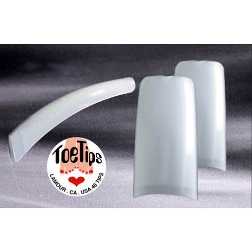 Lamour Toe Tips - French White Sachet de 50