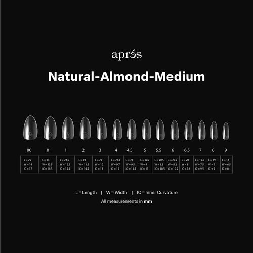 Apres Gel-X Embouts en gel souple Naturel Amande Moyen 600 pcs