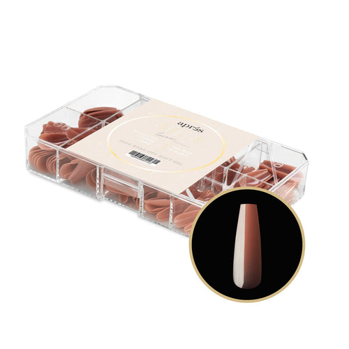 Apres Neutrals Gel-X Imani Sculpted Coffin Long 40122