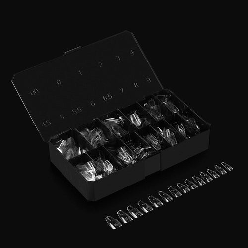 Apres Gel-X Soft Gel Tips Natural Coffin Medium 600Pcs 40150