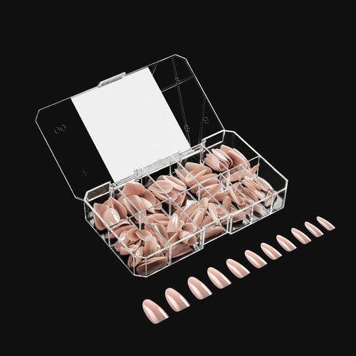 Apres Gel-X Maisie Neutres Rond Naturel Moyen 150PC 40196