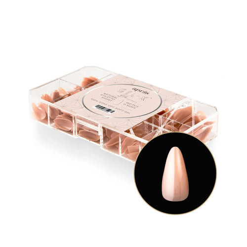 Apres Gel-X Lila Neutres Stiletto Naturel Court 150PC 40209