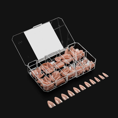 Apres Gel-X Lila Neutres Stiletto Naturel Court 150PC 40209