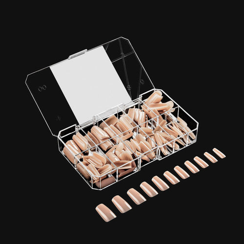 Apres Gel-X Alex Neutrals Carré Naturel Moyen 150PC 40220