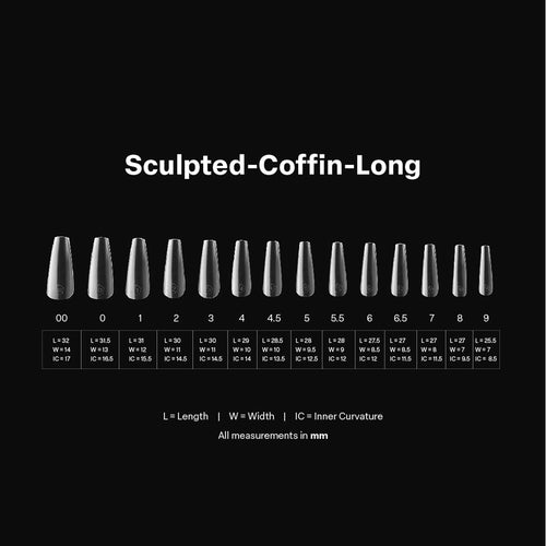 Apres Gel-X Individual Tips Sculpted Coffin Long 50PK SCL4.5