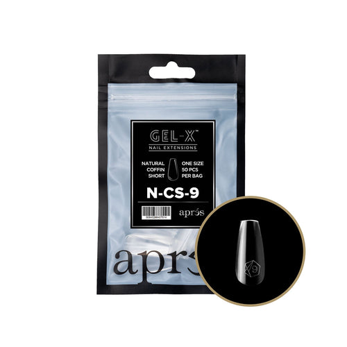 Pochon de rechange Apress Gel-X Tips Natural Coffin Short NCS9