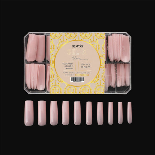 Apres Neutrals Gel-X Chaun Sculpted Carré XXL 40853