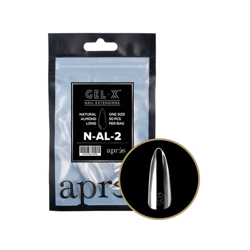 Apres Gel-X Embouts en gel souple Natural Almond Long Recharge N-AL-2