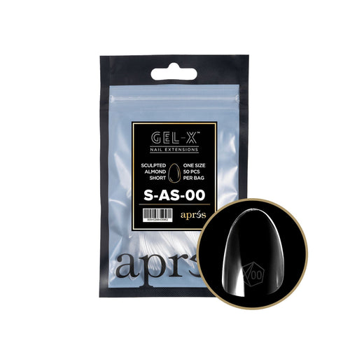 Apres Gel-X Tips Sculpted Almond Short Recharge SAS00 40896