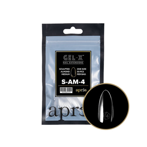Apres Gel-X Tips Sculpted Almond Medium Recharge SAM4 40915