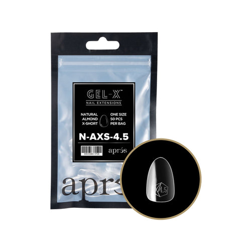 Apres Gel-X Tips Natural Almond X-Short Refill Bag NAXS4.5
