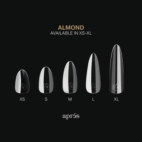Apres Gel-X Embouts en gel souple Natural Almond X-Court 280 Pièces41176