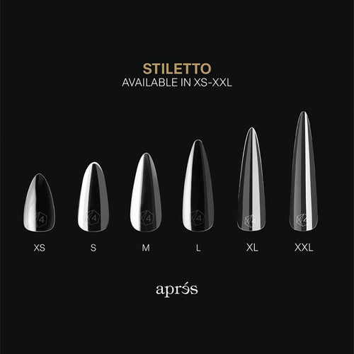 Apres Gel-X Soft Gel Tips Natural Stiletto X-Short 280 pièces