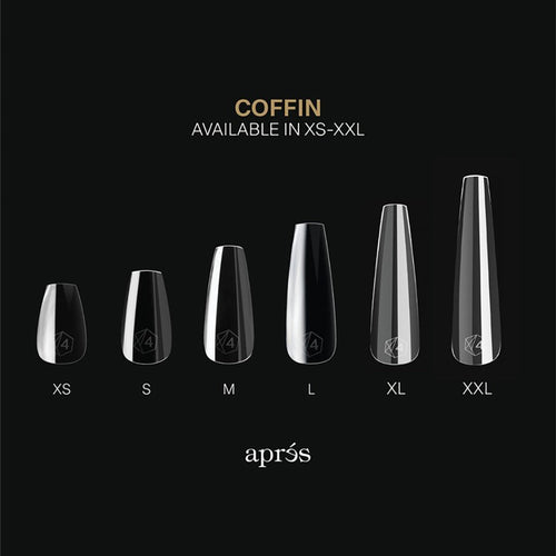 Apres Gel-X Embouts de Gel Souple Cercueil Naturel Court 280 Pièces 41186