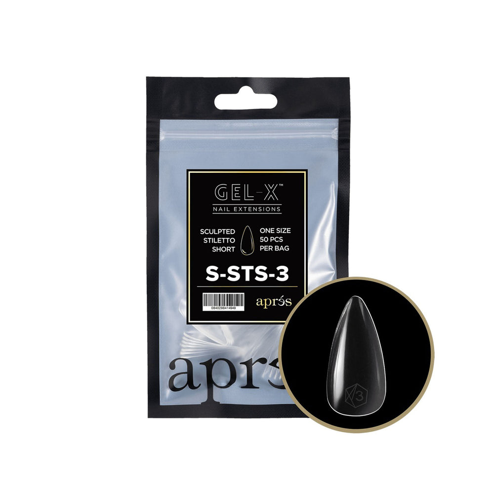 Apres Gel-X Tips Sculpted Stiletto Short Refill Bag SSTS3