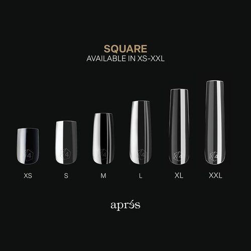 Apres Gel-X Tips Sculpted Square XXLong 420PC AP-TIP-SSXXL
