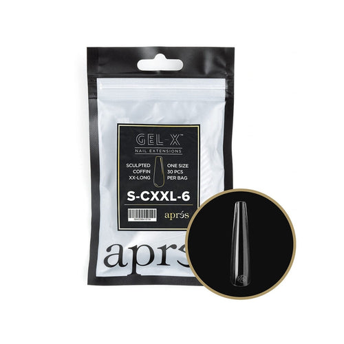 Apres Gel-X Tips Sculpted Coffin XX-Long S-CXXL-6 41613