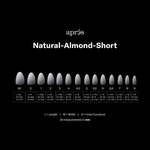 Apres Gel-X Embouts Ombrés en Gel Souple Amande Naturel Court 41653