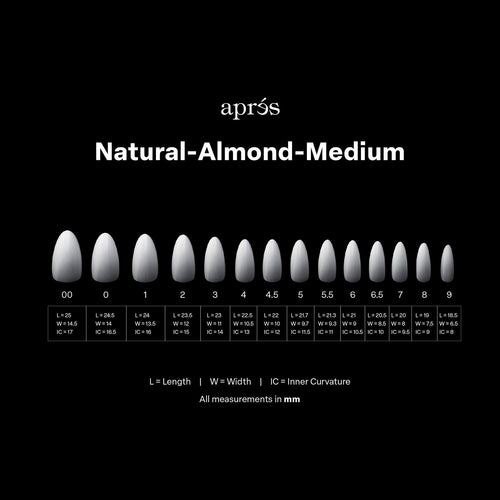 Apres Gel-X Soft Gel Ombre Tips Amande Naturelle Moyenne 41654