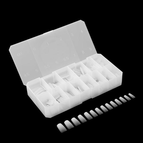 Ongles carrés moyens Apres Gel-X Soft Gel Ombre Tips Naturel 41660