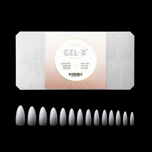 Apres Gel-X Embouts Ombrés en Gel Souple Sculpted Almond Medium 41661