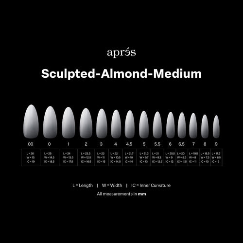 Apres Gel-X Embouts Ombrés en Gel Souple Sculpted Almond Medium 41661