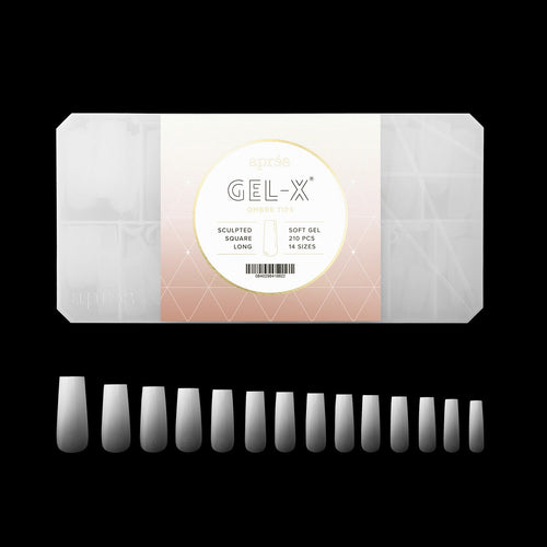 Apres Gel-X Embouts Ombrés en Gel Souple Sculpted Square Long 41662