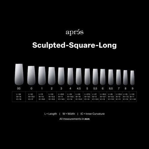 Apres Gel-X Embouts Ombrés en Gel Souple Sculpted Square Long 41662
